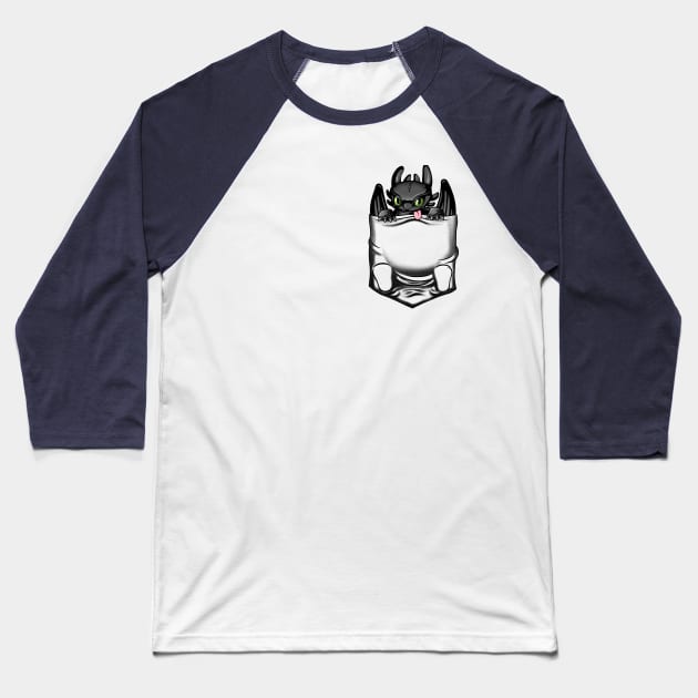 Baby dragon Baseball T-Shirt by Patrol